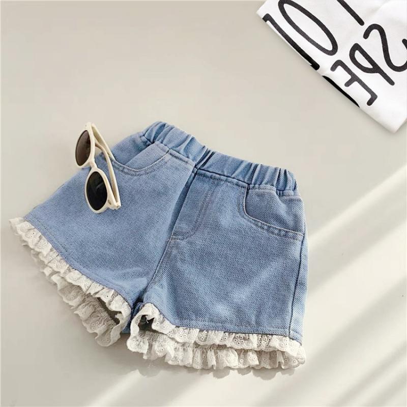 Baby Clothing Patterns Free - 女の子用デニムショートパンツ キッズ 夏服 ベビーガール ハーフパンツ 子供用