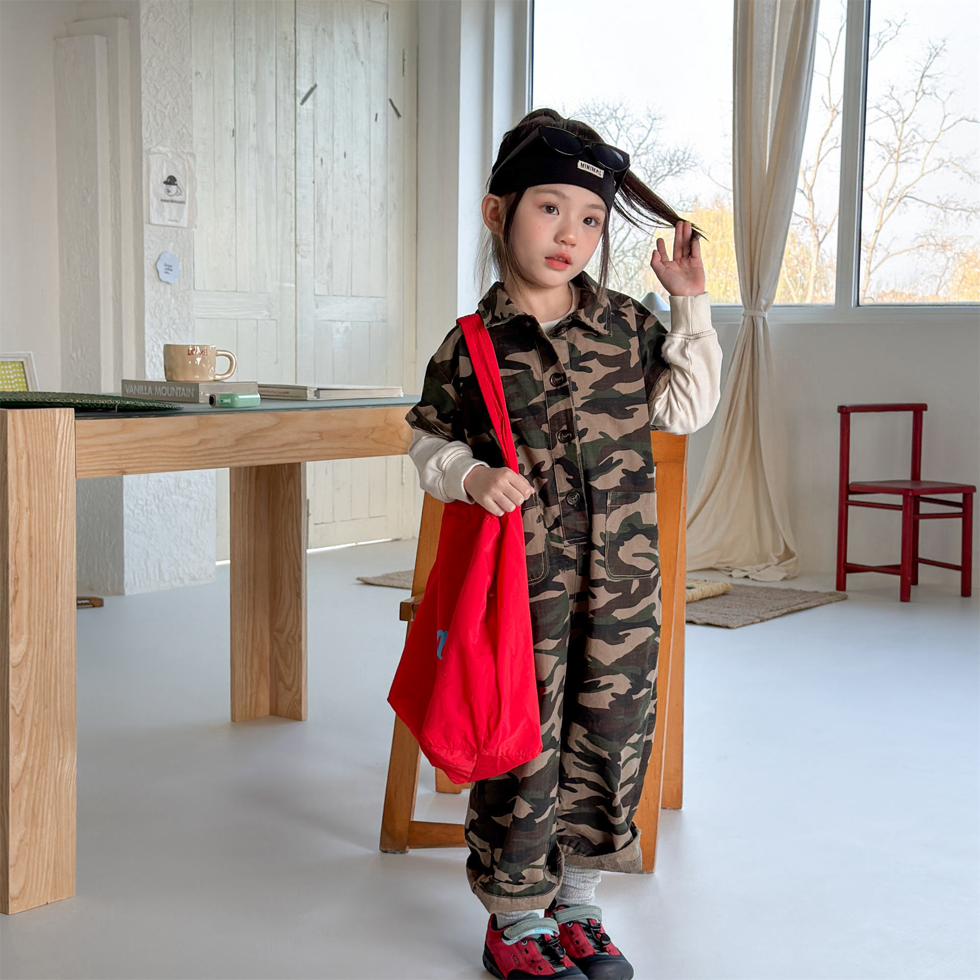 Baby Overall Denim - 2026 春の新しい子供デニムジャンプスーツファッションガールズジーンズ子供ルーズズボンベビーカジュアルオーバーオール幼児服