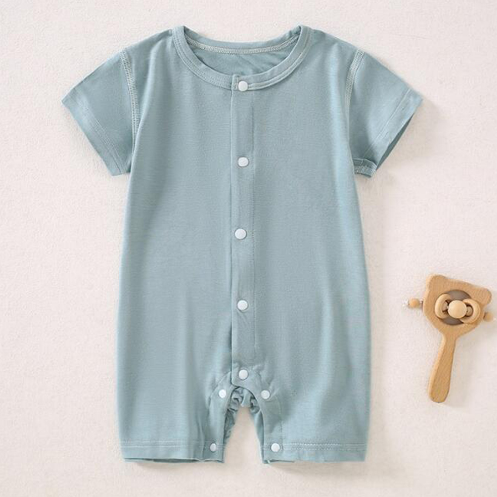 Baby Clothing Types - ベビーロンパース 半袖 夏 薄手 無地 幼児服