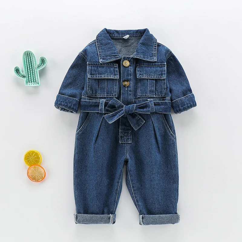 2026 春子供デニムジャンプスーツベビー長袖オーバーオール - Baby Overall Denim のレビューと価格
