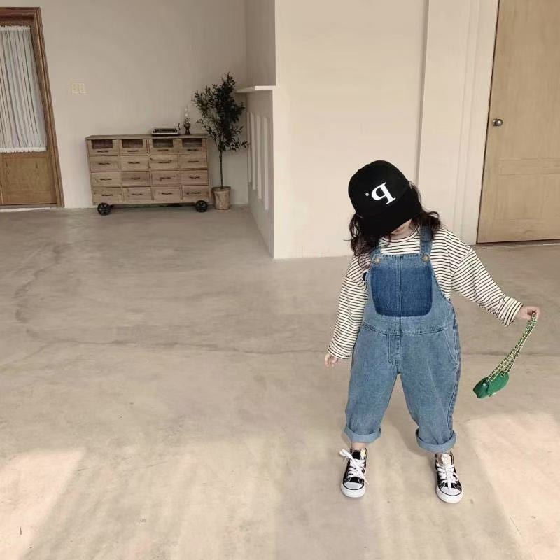 ユニセックス子供用ジーンズジャンプスーツ、ベビーボーイ無地デ - Baby Overall Denim のレビューと価格