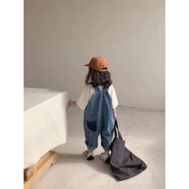 ユニセックス子供用ジーンズジャンプスーツ、ベビーボーイ無地デ - Baby Overall Denim のレビューと価格