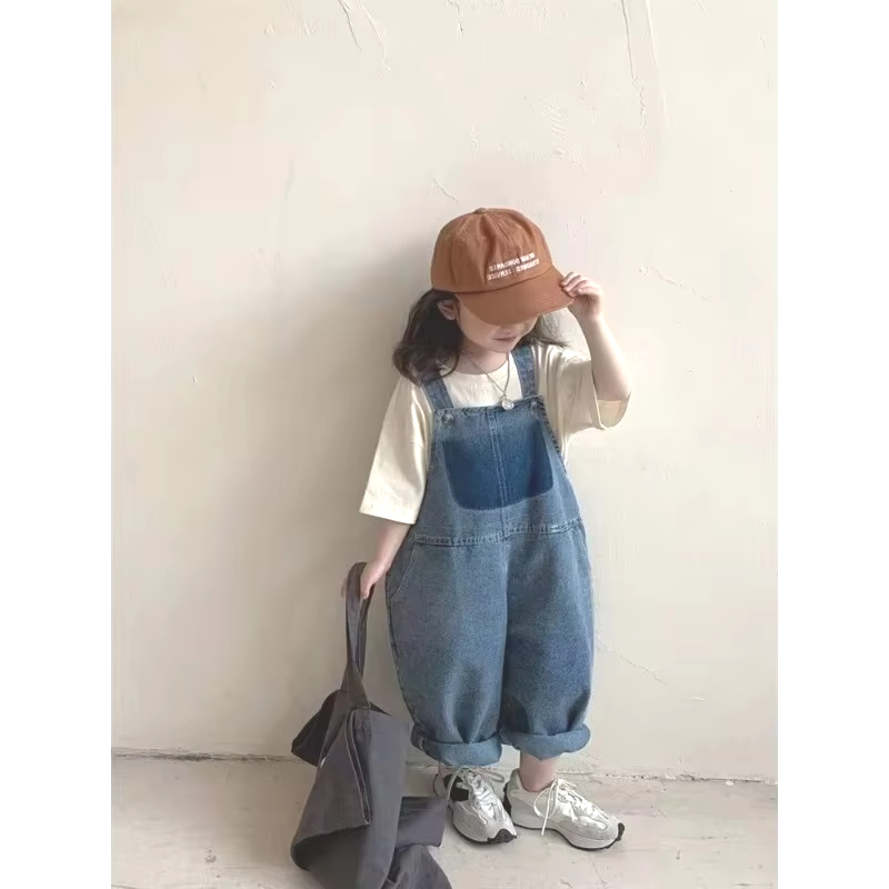 ユニセックス子供用ジーンズジャンプスーツ、ベビーボーイ無地デ - Baby Overall Denim のレビューと価格