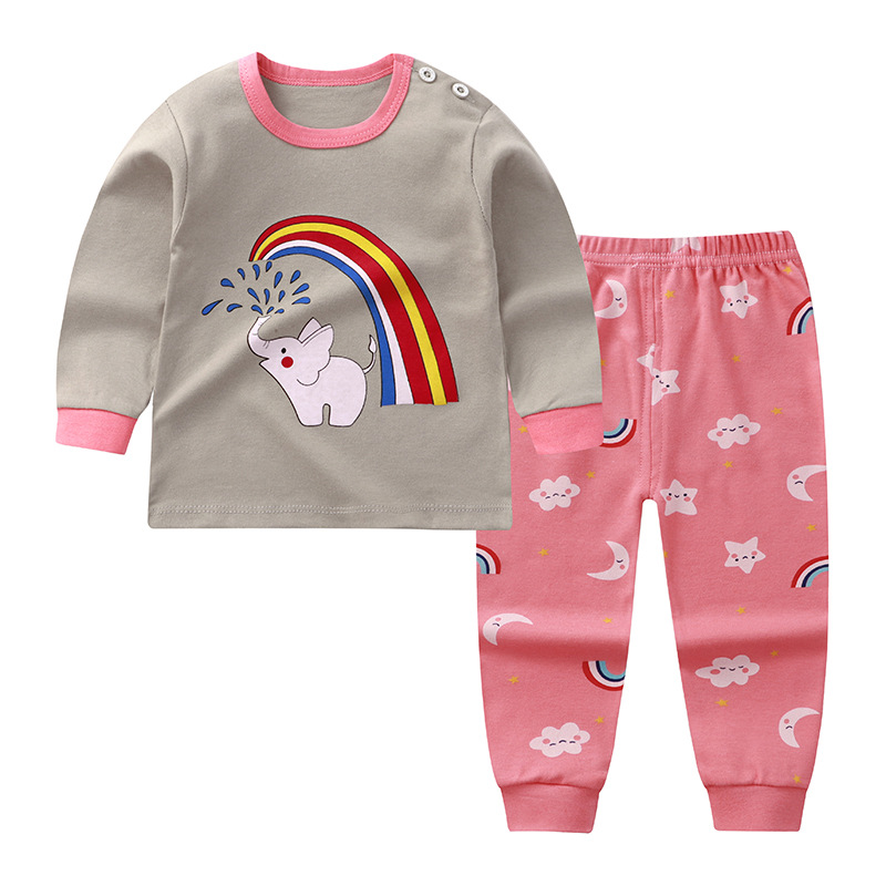 ベビーキッズホームロングジョンズ服セット女の子男の子服衣装純 - Baby Clothing Patterns Free のレビューと価格
