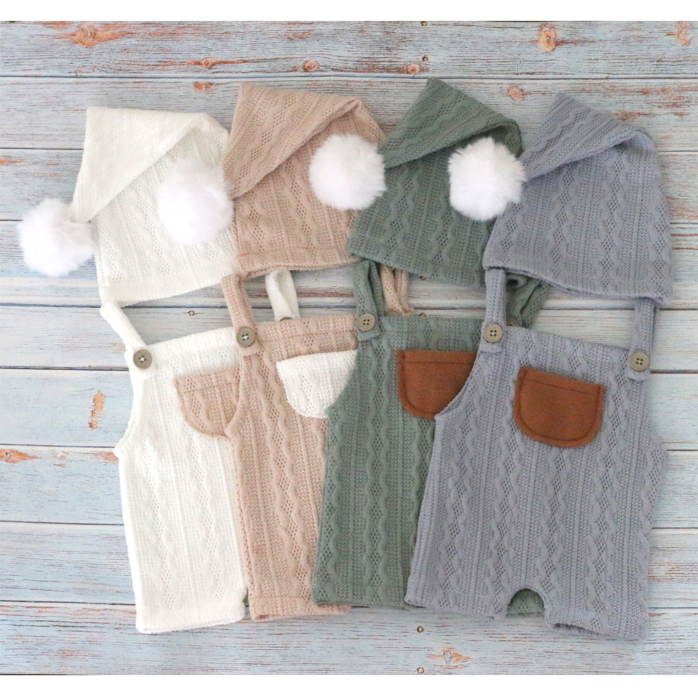 新生児の写真の小道具衣装帽子ベビーロンパースボディスーツ衣装 - Baby Clothing Onesies のレビューと価格