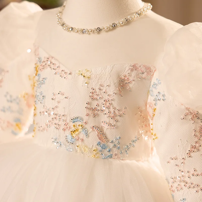 子供長袖秋夏女の赤ちゃんドレスラウンドネックプリンセスドレス - Baby Clothing Layers のレビューと価格