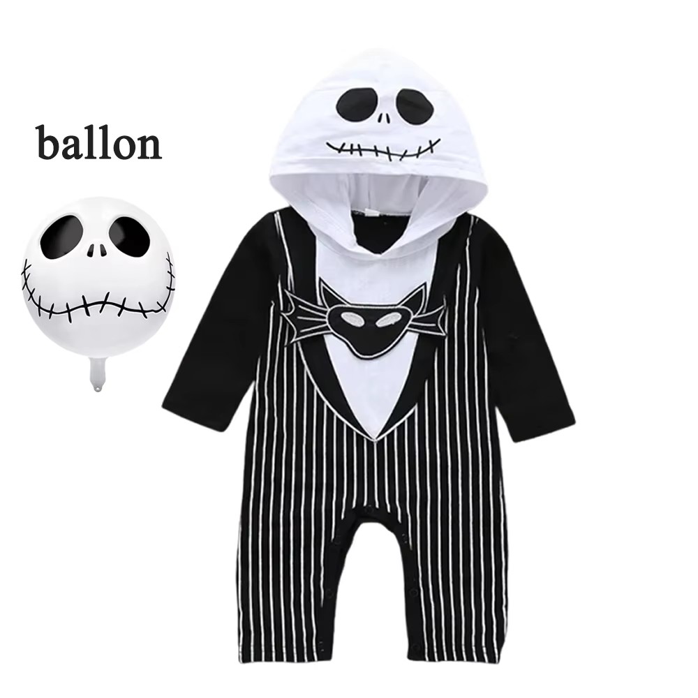 赤ちゃん男の子フード付きロンパースハロウィンコスプレジャック - Baby Clothing Onesies のレビューと価格