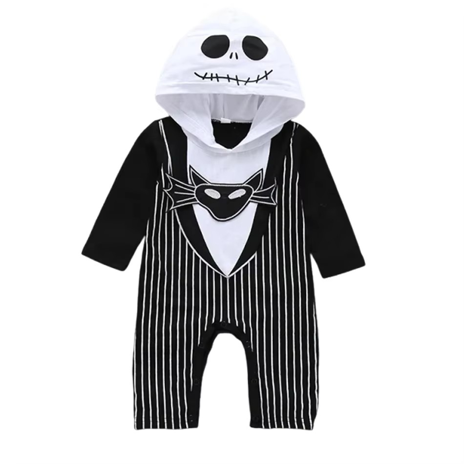 赤ちゃん男の子フード付きロンパースハロウィンコスプレジャック - Baby Clothing Onesies のレビューと価格