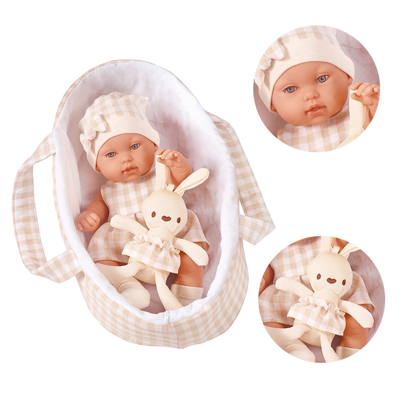 14インチ 35cm ベビードール 服付き かわいいウサギと - Baby Clothing Basket のレビューと価格