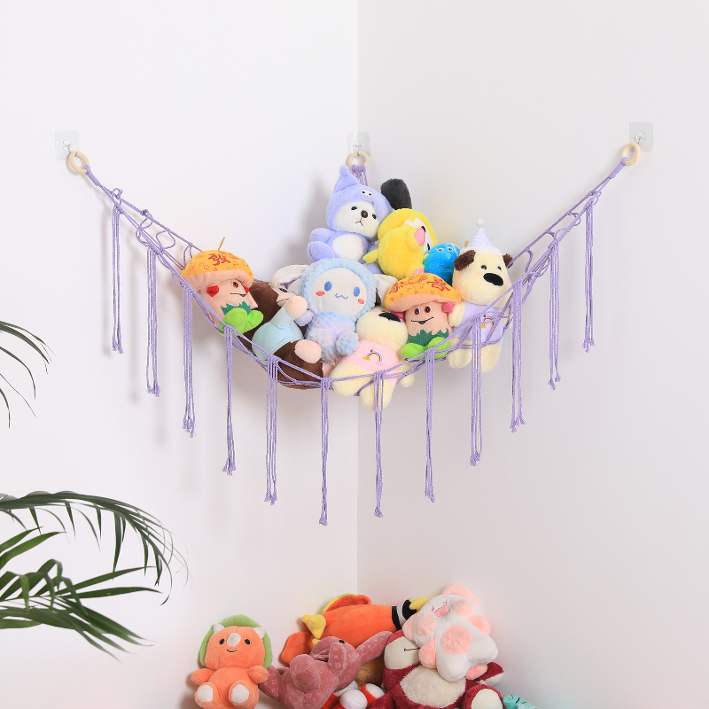 1Pc おもちゃハンモック壁コーナー吊り下げ収納ネットオーガ - Baby Clothing Types のレビューと価格