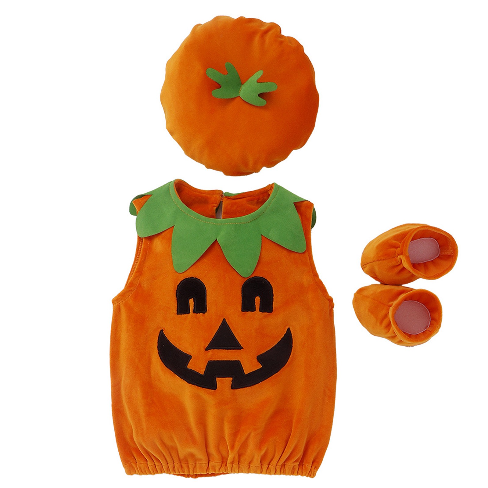 子供のためのハロウィーンのカボチャのコスプレ衣装,帽子,女の - Baby Clothing Onesies のレビューと価格