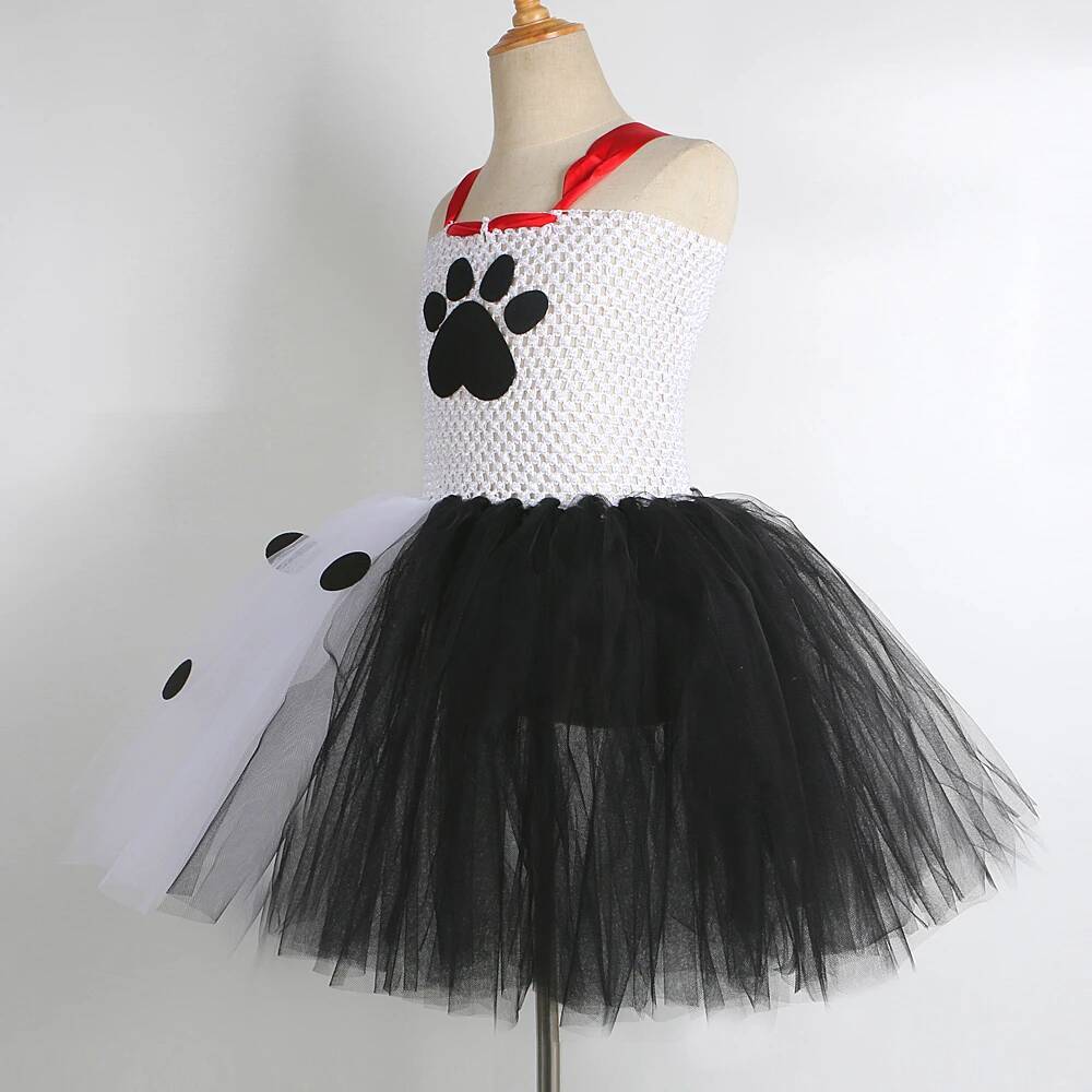 ダルメシアン犬のチュチュドレス女の赤ちゃん用白黒斑点犬ハロウ - Baby Clothing For Girls のレビューと価格