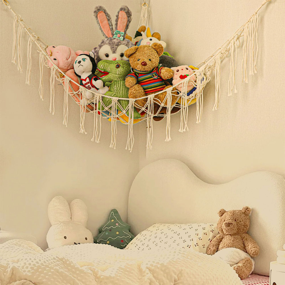 1Pc おもちゃハンモック壁コーナー吊り下げ収納ネットオーガ - Baby Clothing Types のレビューと価格