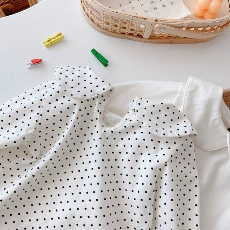 女の子用長袖Tシャツ 春秋 ホワイトカラートップ ベビーソリ - Baby Clothing Layers のレビューと価格