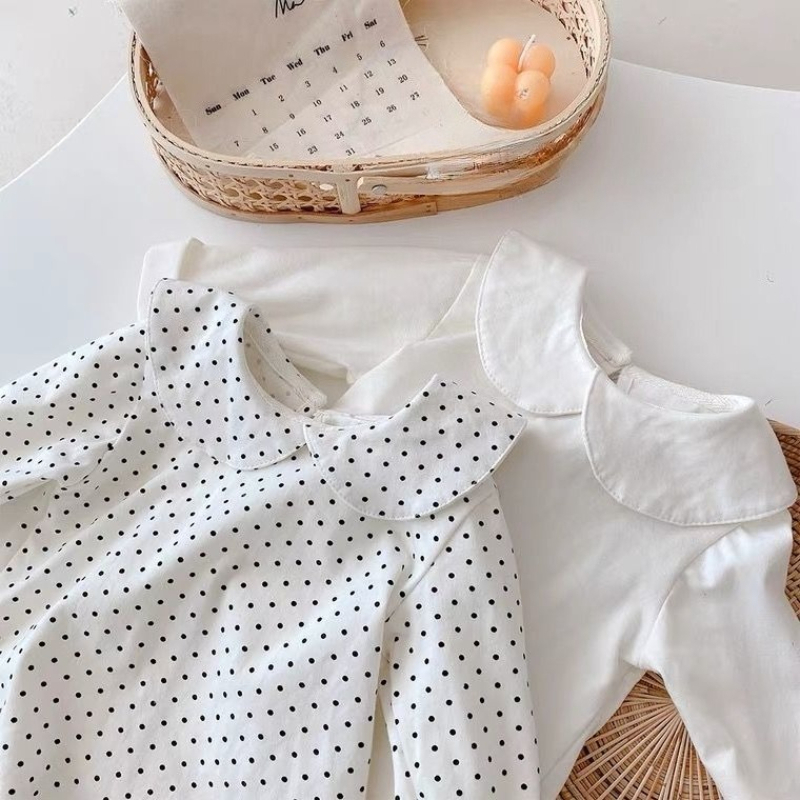 女の子用長袖Tシャツ 春秋 ホワイトカラートップ ベビーソリ - Baby Clothing Layers のレビューと価格