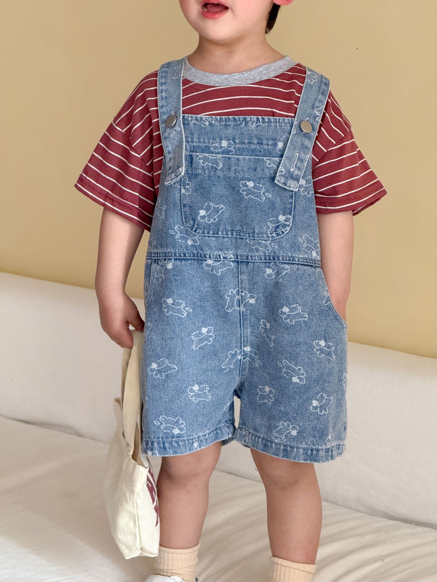 2026 夏新しい子供デニムオーバーオール男の子ストラップジ - Baby Overall Denim のレビューと価格