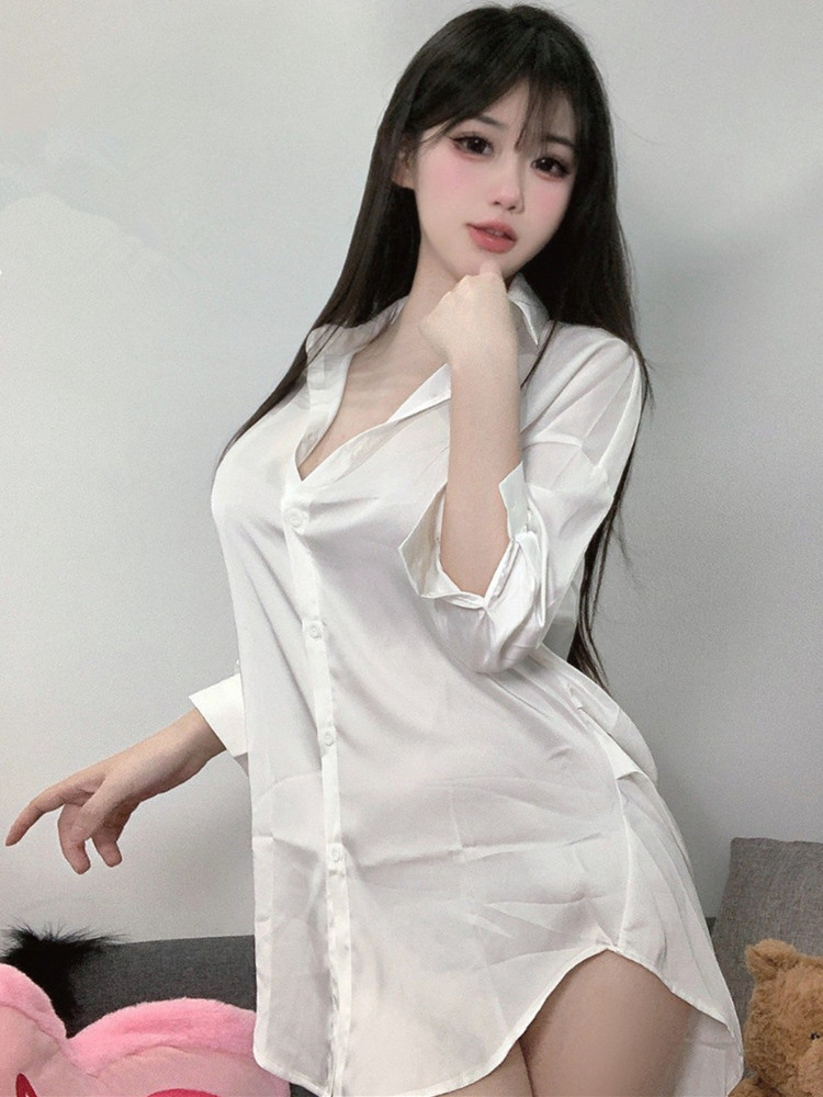 女性のためのセクシーなナイトガウン,白い色,ファッショナブル - Baby Gown Nightwear のレビューと価格