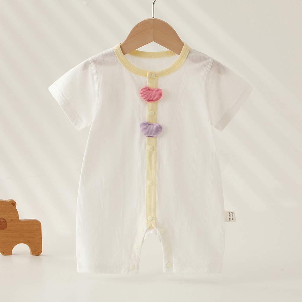 ベビーガールロンパース半袖コットン夏用薄手ベビーボーイブティ - Baby Clothing Types のレビューと価格