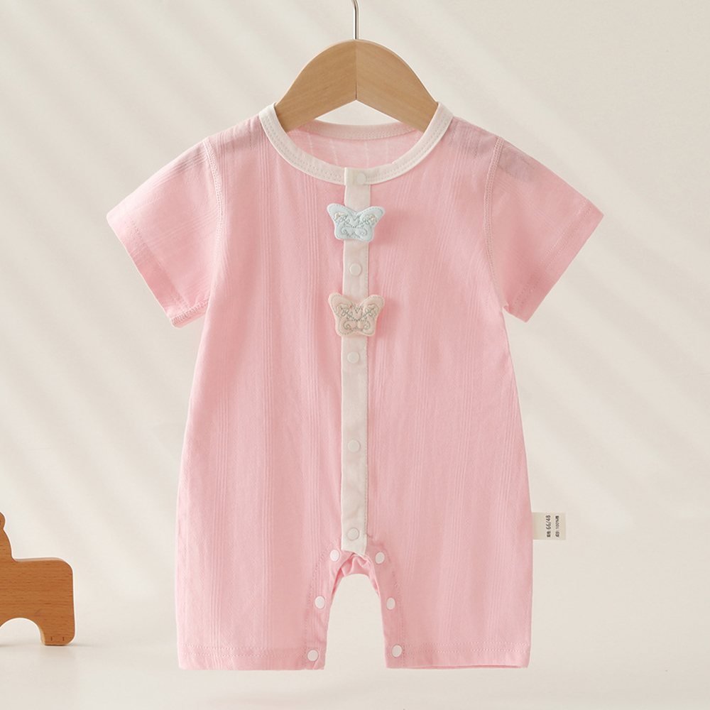 ベビーガールロンパース半袖コットン夏用薄手ベビーボーイブティ - Baby Clothing Types のレビューと価格