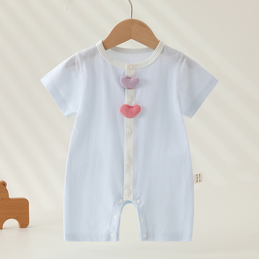 ベビーガールロンパース半袖コットン夏用薄手ベビーボーイブティ - Baby Clothing Types のレビューと価格