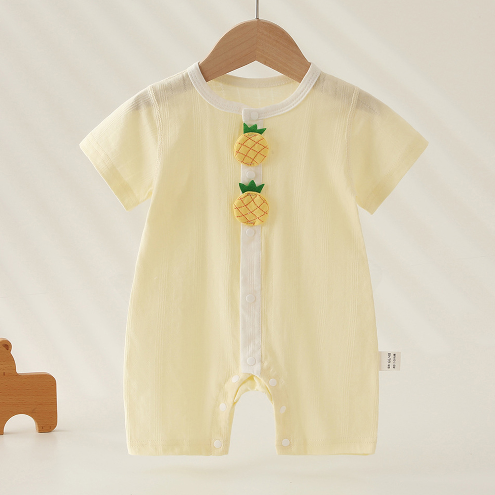 ベビーガールロンパース半袖コットン夏用薄手ベビーボーイブティ - Baby Clothing Types のレビューと価格
