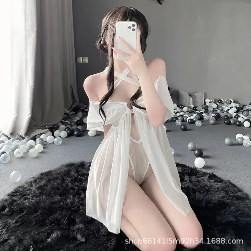 ロリータレースのショートドレス,女性用,ピンクのナイトウェア - Baby Gown Nightwear のレビューと価格
