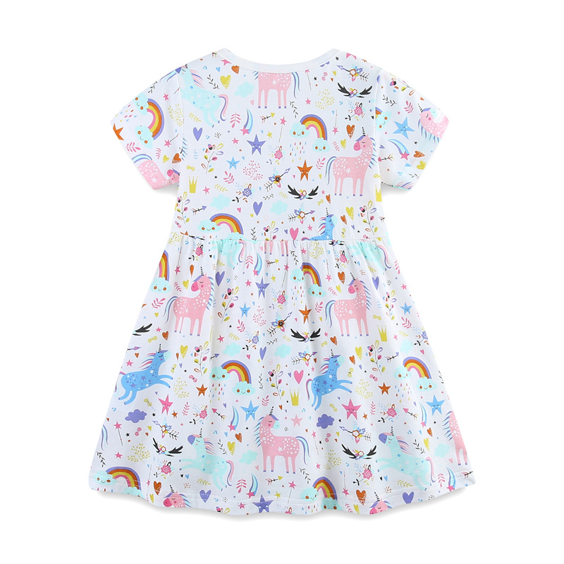 2-7T ジャンプメーターレインボー半袖ベビープリンセスドレ - Baby Clothing Patterns Free のレビューと価格