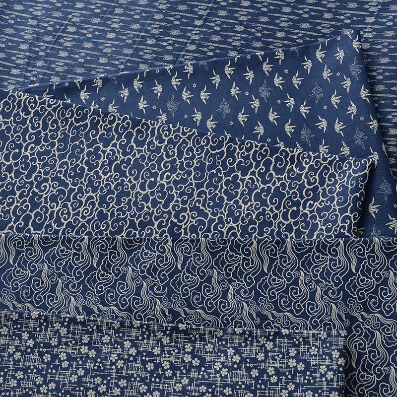 145X50cm レトロパターン綿縫製生地張シアンデジタルプ - Baby Clothing Patterns Free のレビューと価格