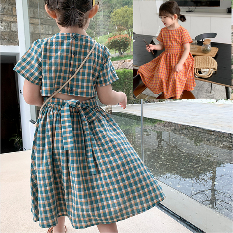 女の子のためのレース付きコットンチェッカードレス,半袖,裸の - Baby Clothing Patterns Free のレビューと価格
