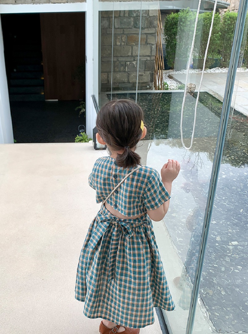 女の子のためのレース付きコットンチェッカードレス,半袖,裸の - Baby Clothing Patterns Free のレビューと価格