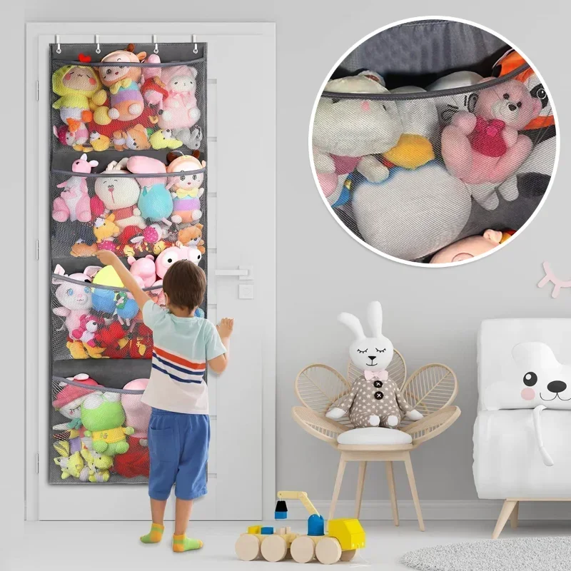 新しいぬいぐるみ収納袋ドアの上にぬいぐるみオーガナイザーぶら - Baby Clothing Types のレビューと価格