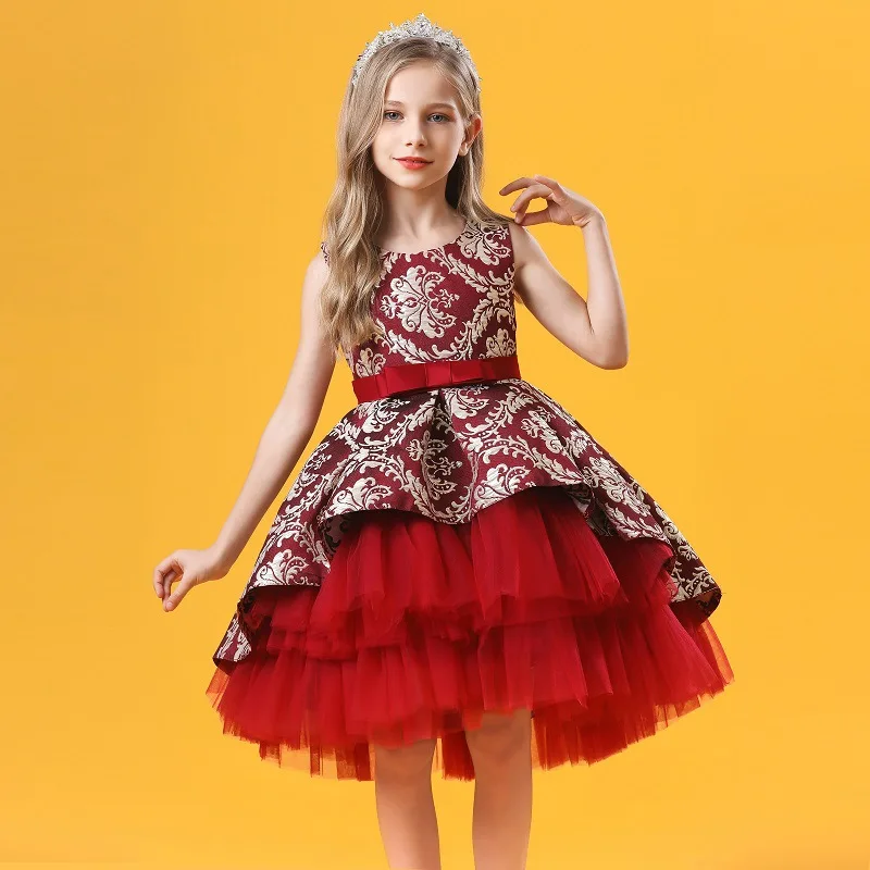 レイヤードヴィンテージ刺繍ベビーガールズプリンセスドレス、パ - Baby Clothing Layers のレビューと価格