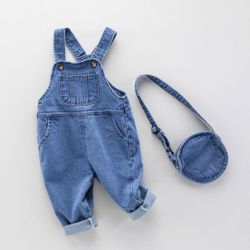 ベビーファッション多用途ジーンズオーバーオール春秋の新しい子 - Baby Overall Denim のレビューと価格