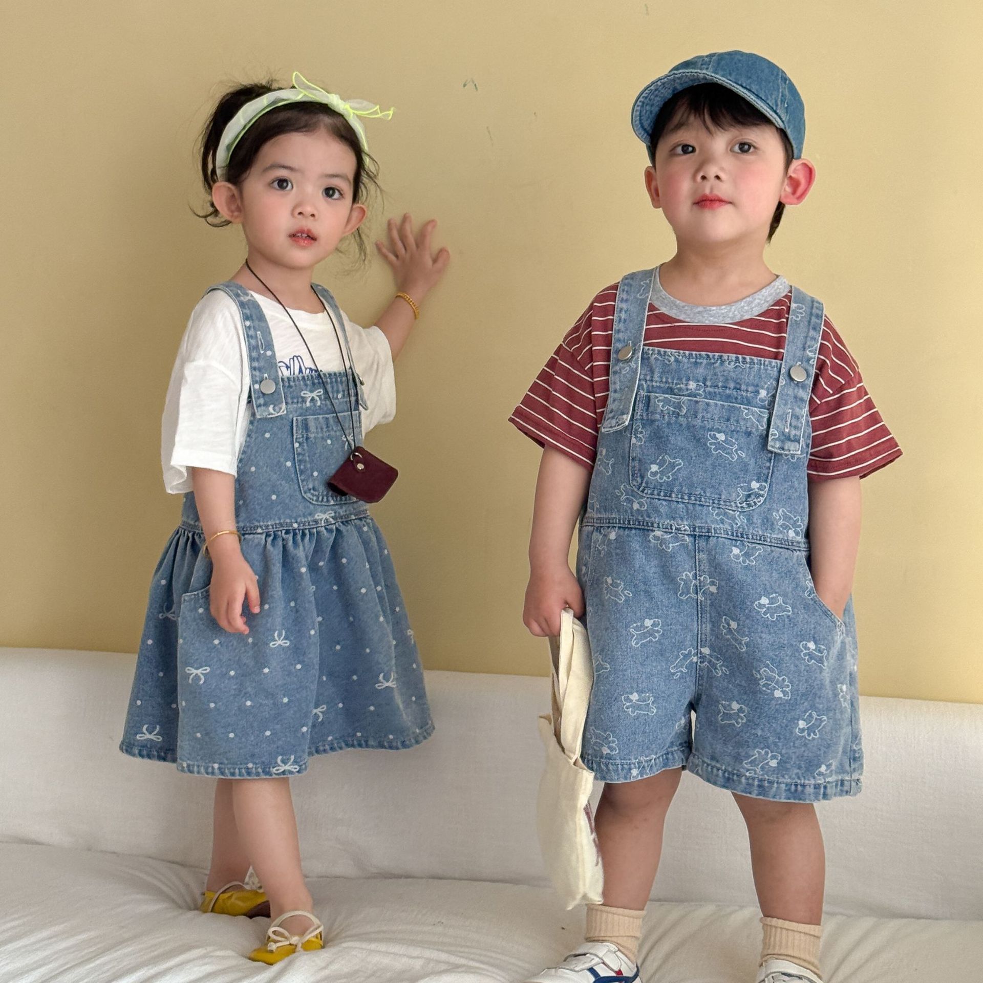 2026 夏新しい子供デニムオーバーオール男の子ストラップジ - Baby Overall Denim のレビューと価格