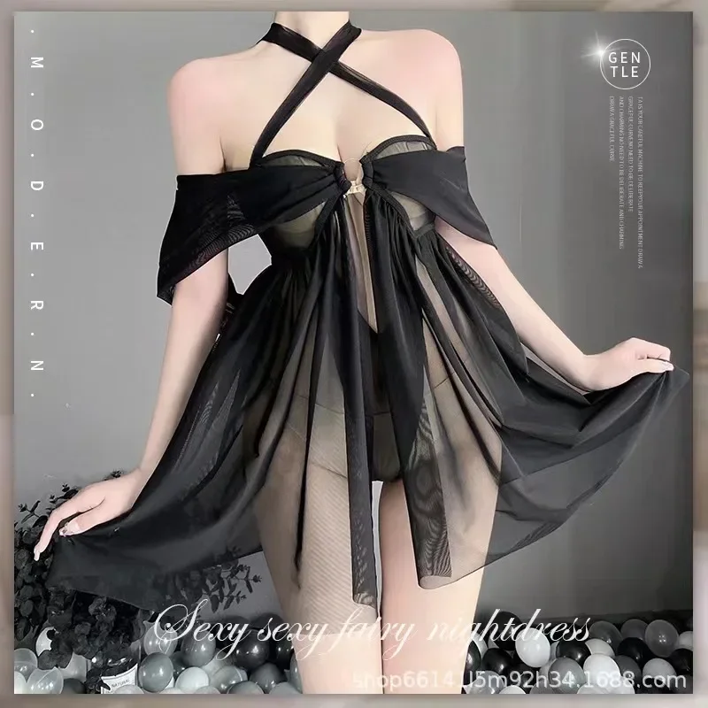 セクシーランジェリー ショートドレス ロリータ ナイトウェア - Baby Gown Nightwear のレビューと価格