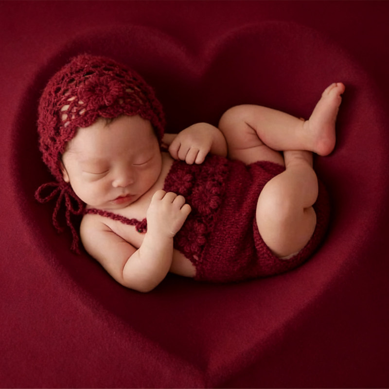 2026年新生児用モヘアロンパース写真撮影用小道具、ベビー手 - Baby Clothing Onesies のレビューと価格