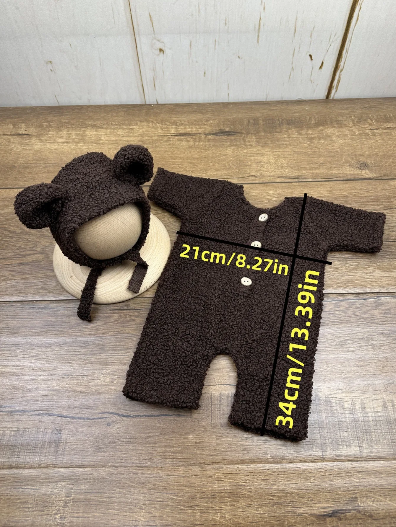 生まれたばかりの赤ちゃんのための写真アクセサリー,クマの衣装 - Baby Clothing Sets Boy のレビューと価格